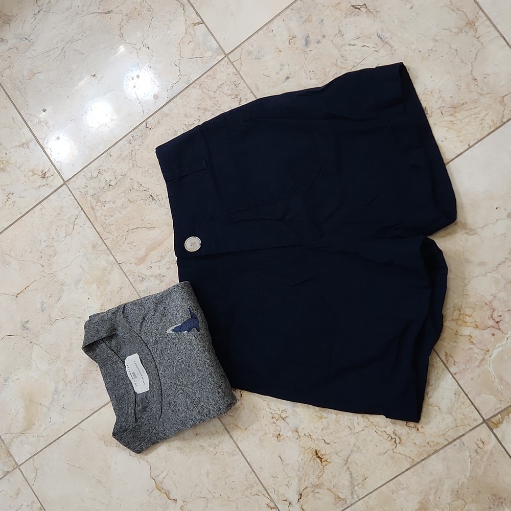 Anthropologie Navy Blue Shorts